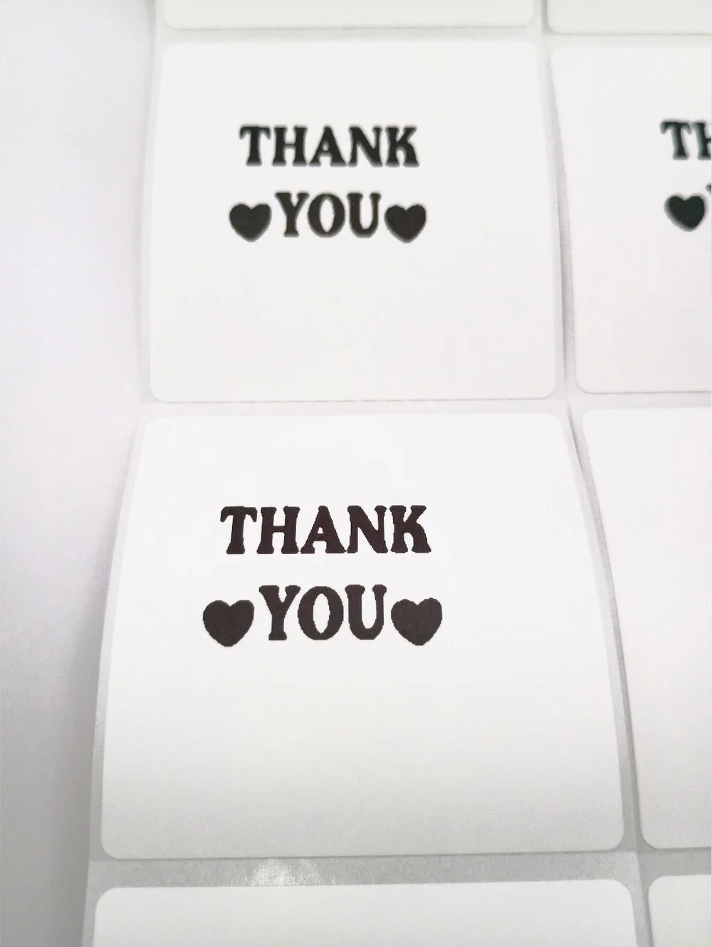 2x2 Thank You Stickers Pack of 10 for Packaging & Mailers
